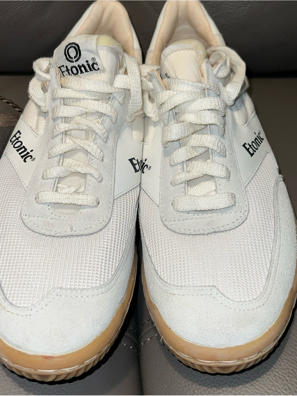 Rare Etonic Reactor Men's White Athletic Sneakers size 11.5 US NEW